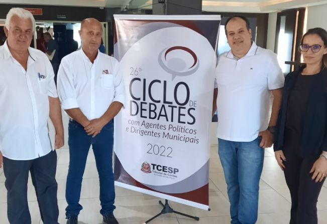 Prefeito Vagão participou do Ciclo de Debates do Tribunal de Contas do Estado, realizado em Bauru.