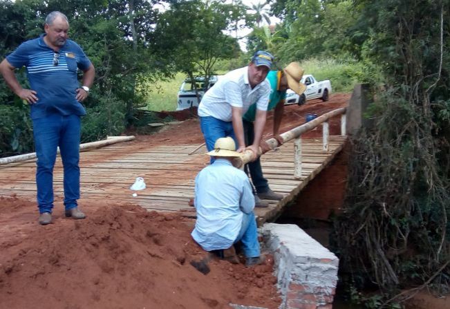 Prefeitura Municipal de Platina recupera Ponte na Água do Taquaral.